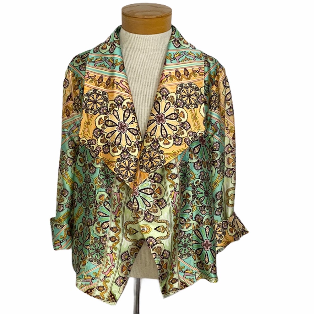 Eric sz10 Satin Print Jacket